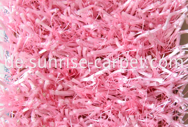 viscose & silk mix shaggy carpet 